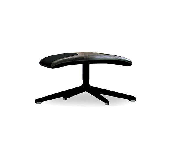 Кожанный пуф с вращающейся основой на четырех спицах MOROSO Take a Line for a Walk 0V7 фабрика Moroso из Италии. Фото №2