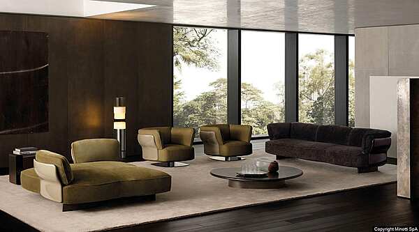 Кресло MINOTTI Saki nendo фабрика Minotti из Италии. Фото №8