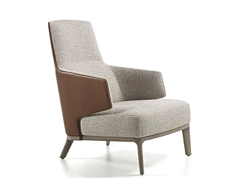Кресло с подлокотниками из ткани Frigerio Amanda 17913F