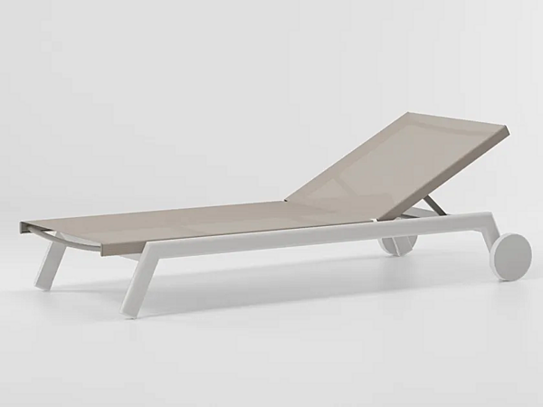 Шезлонг с колесами из алюминия и текстиля KETTAL MOLO KS4210900 фабрика KETTAL из Италии. Фото №1