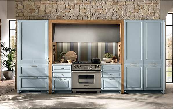 Кухня с островом из материала ASTER CUCINE Portrait DOLCEMENTE фабрика Aster Cucine из Италии. Фото №2