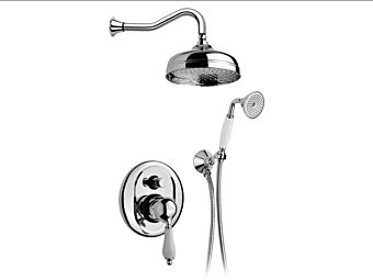 Смеситель для душа с верхним душем из стали Gaia Mobili Phoenix фабрика GAIA из Италии