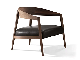 Кресло с подлокотниками из массива дерева Frigerio Lizzye 13202F фабрика Frigerio из Италии