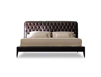 Двуспальная кровать с обитой спинкой из кожи OPERA CONTEMPORARY Iris CLASSIC 42400 Двуспальная кровать с обитой спинкой из кожи OPERA CONTEMPORARY Iris CLASSIC 42400 фабрика OPERA CONTEMPORARY из Италии