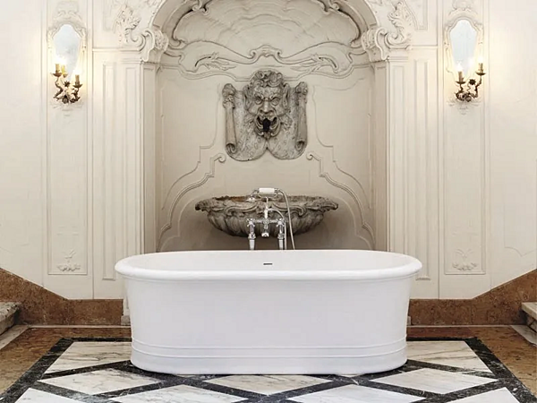 Свободностоящая овальная ванна из акрила Gentry Home Manhattan фабрика Gentry Home из Италии. Фото №2