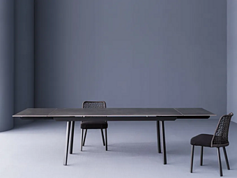 Раскладной стол из порошкового окрашенного алюминия для сада EMMA VARASCHIN 23682 фабрика VARASCHIN из Италии