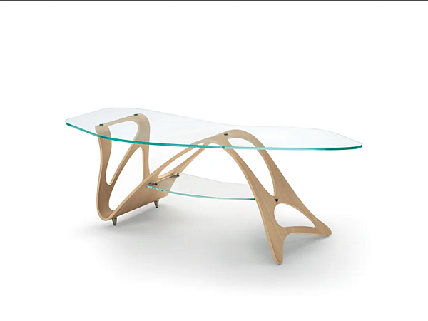 Кофейный столик из стекла ZANOTTA  RABESCO CM 697 фабрика ZANOTTA из Италии. Фото №1