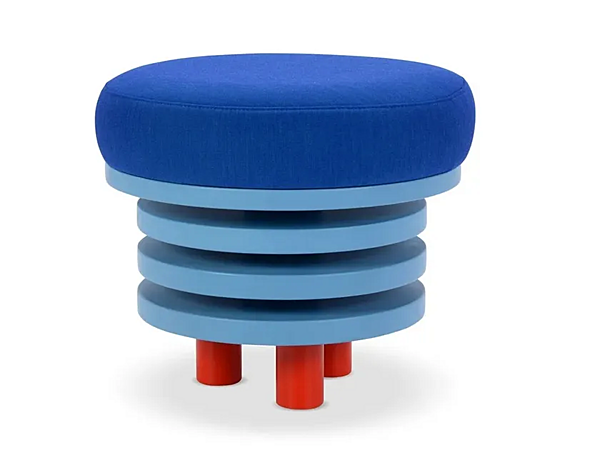 Круглый пуф из ткани Roche D47 бренда Adrenalina ROCHEPouf D47 фабрика ADRENALINA из Италии. Фото №1