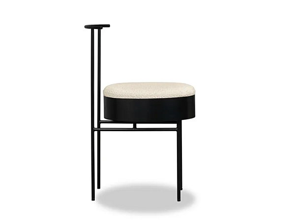 Стул с обитой спинкой из кожи BAXTER Tia фабрика BAXTER из Италии. Фото №8