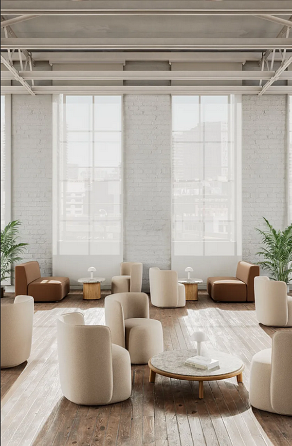 Модульный диван из ткани с мягкой спинкой KETTAL Sofa O A2O39IZQ00, A2O39DER00, A2439DER0L, A2439IZQ0L, A2439TO10L, A2439DERXL, A2439IZQXL, A2439TO1XL фабрика KETTAL из Италии. Фото №5