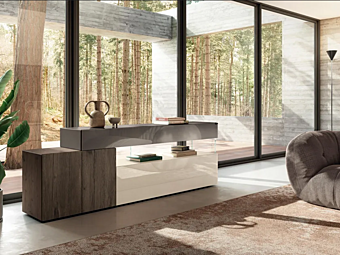 Модульный боковой буфет из дерева LAGO  36e8 10813 фабрика LAGO из Италии