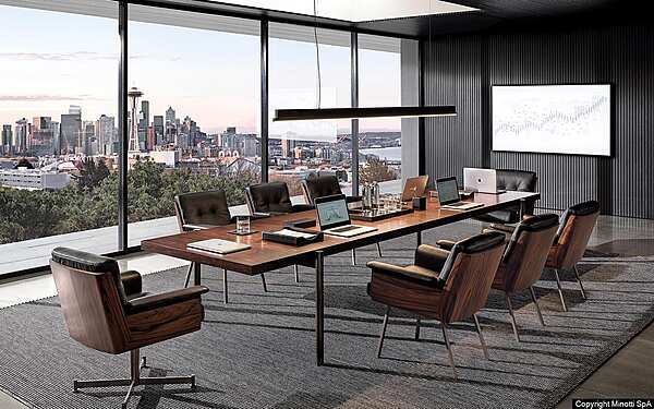 Стол MINOTTI Superquadra фабрика Minotti из Италии. Фото №7