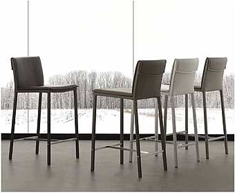 Стул барный из металла и эко-кожи ARREX A538