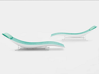 Шезлонг из ткани PAOLA LENTI SUN B167A/B167D фабрика PAOLA LENTI из Италии