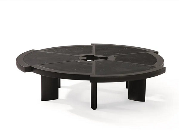 Круглый кофейный стол из дерева CASSINA RIO фабрика CASSINA из Италии. Фото №3