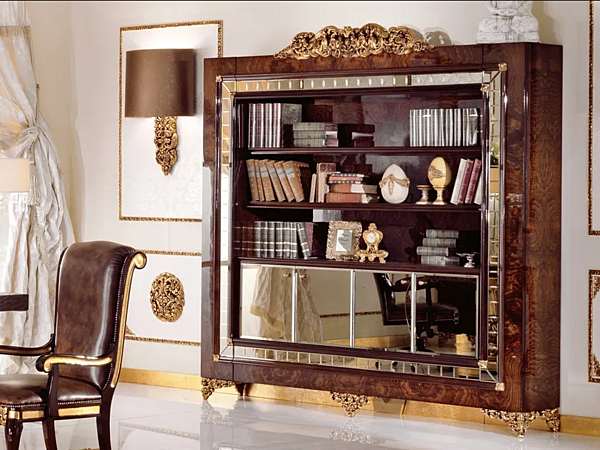 Открытый книжный шкаф из дерева A.R.ARREDAMENTI SRL Grand Royal 407 фабрика A.R.ARREDAMENTI SRL из Италии. Фото №2