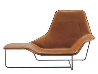 Шезлонг с мягкой спинкой ZANOTTA Lama 921 фабрика ZANOTTA из Италии