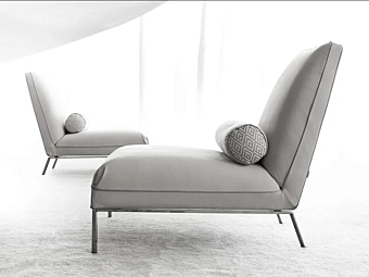 Кресло с мягкой спинкой из ткани ERBA ITALIA Nomade