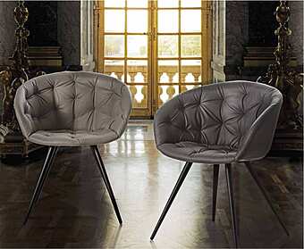 Кресло из массива дерева, металла и эко-кожи ARREX A211/4G