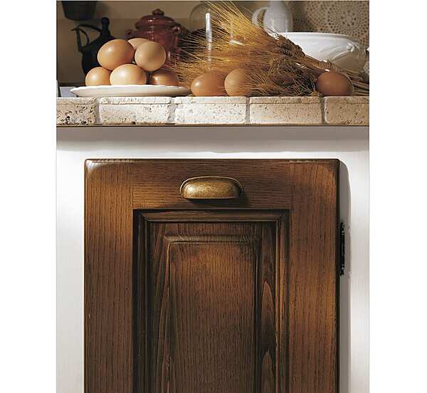 Кухня с ручками из массива дерева LUBE CUCINE Onelia 3 фабрика LUBE CUCINE из Италии. Фото №3