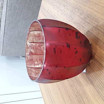 Подсвечник стеклянный BURGUNDY Подсвечник стеклянный BURGUNDY фабрика GILDE из Италии