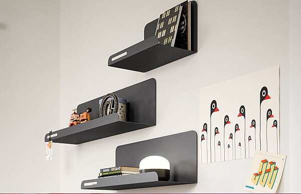 Настенная полка с крючками из дерева NIDI Hook фабрика nidi из Италии. Фото №6