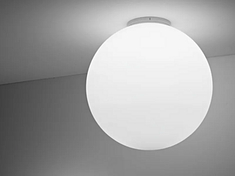 Потолочная лампа из стекла с галогеновым и флуоресцентным освещением Fabbian Lumi Sfera фабрика Fabbian из Италии