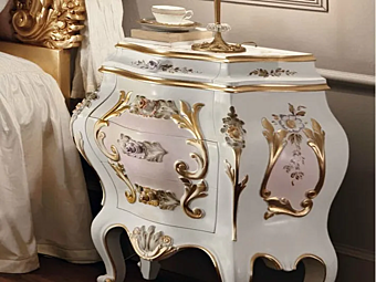 Прикроватная тумбочка с ящиками из дерева MODENESE GASTONE 11204 фабрика MODENESE GASTONE из Италии