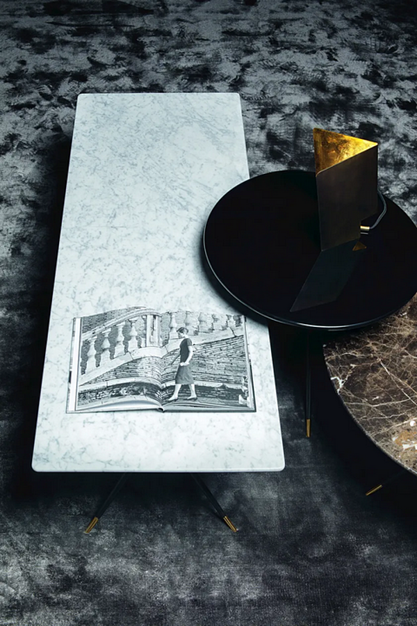 Круглый кофейный стол из дерева VIBIEFFE  Swing 1500 1500008 фабрика VIBIEFFE из Италии. Фото №4