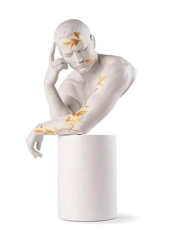 Скульптура LLADRO Reflections of Nature - Him Sculpture. White-gold