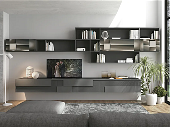 Секционный настенный шкаф для хранения LUBE CUCINE  Creativa Living B фабрика LUBE CUCINE из Италии