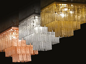 Светильник потолочный LED из муранского стекла MULTIFORME CHARLESTON фабрика MULTIFORME из Италии