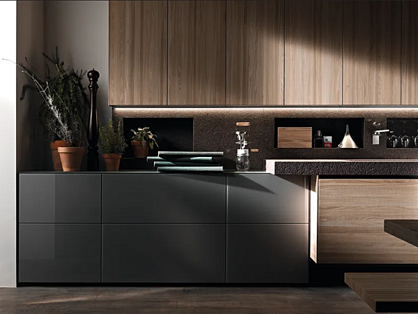 Кухня с фасадами из ели VALCUCINE  Artematica Tactil фабрика VALCUCINE из Италии. Фото №4
