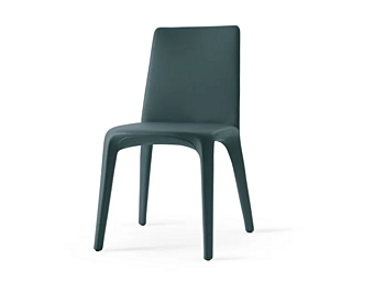 Стул из кожи с мягкой спинкой Eforma Karma фабрика Eforma из Италии