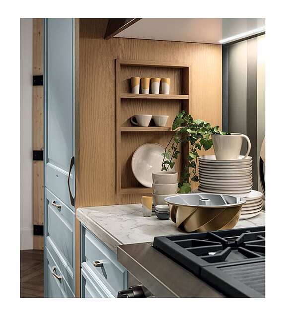 Кухня с островом из материала ASTER CUCINE Portrait DOLCEMENTE фабрика Aster Cucine из Италии. Фото №5