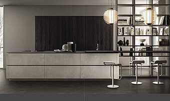 Кухня с островом без ручек из материала ASTER CUCINE Contempora 3