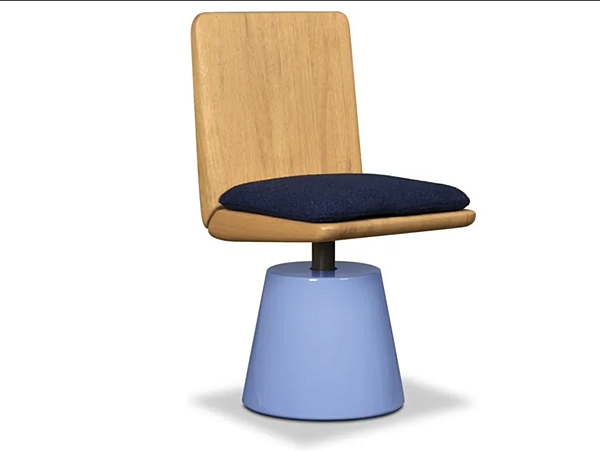 Стул с обивкой из кожи BAXTER Linfa фабрика BAXTER из Италии. Фото №4