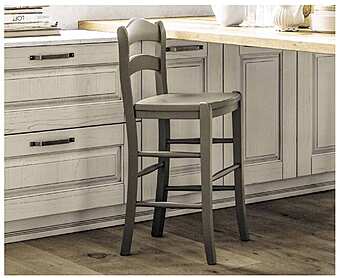 Стул барный из массива дерева ARREX B990 фабрика ARREX из Италии