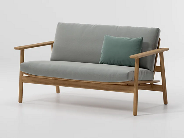 Диван с обитой спинкой на два места из ткани Riva KETTAL KS2600600 фабрика KETTAL из Италии. Фото №1