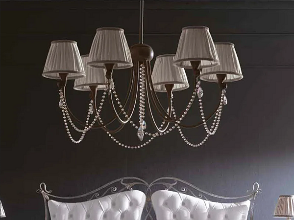 Люстра из стекла CORTEZARI Tiffany 85274 фабрика CORTE ZARI из Италии. Фото №2