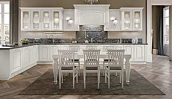 Кухня из массива дерева с островом LUBE CUCINE Veronica 4