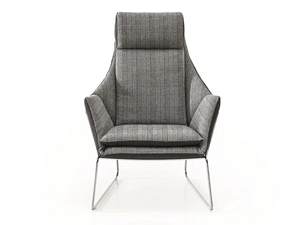 Кресло с мягкой спинкой из ткани SABA New York Bergere 2151 фабрика SABA из Италии. Фото №2