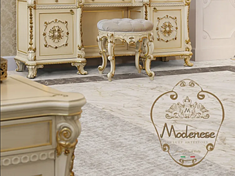 Низкий обитый тканевый пуф MODENESE GASTONE 14535 фабрика MODENESE GASTONE из Италии