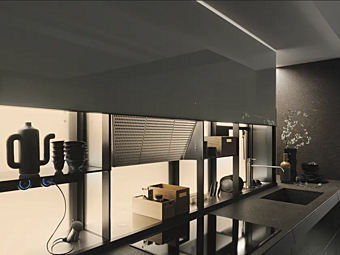 Фартук для кухни из стекла VALCUCINE Air Logica Фартук для кухни из стекла VALCUCINE Air Logica фабрика VALCUCINE из Италии