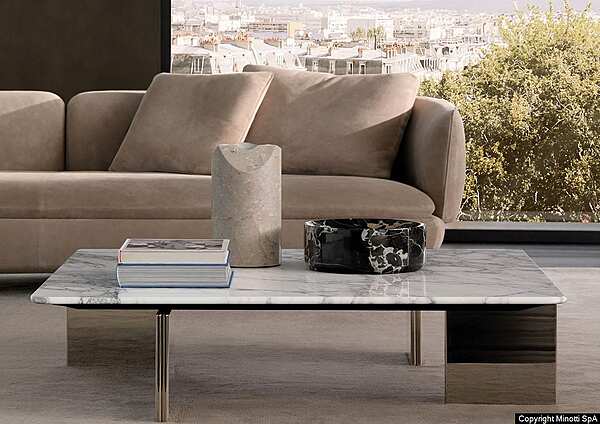 Журнальный стол MINOTTI Yves Coffee Table фабрика Minotti из Италии. Фото №4