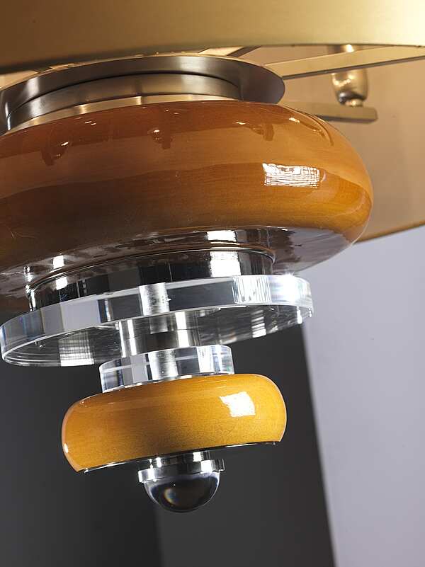 Люстра из латуни с эмалированной фаянсом и деталями из плексигласа  SIGMA L2  7294 фабрика SIGMA L2 из Италии. Фото №2
