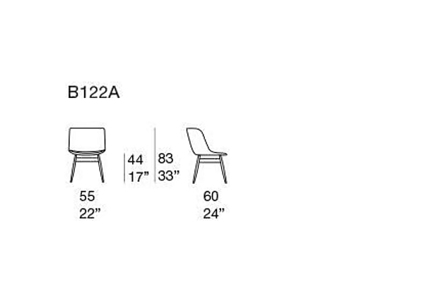 Кресло с обивкой из ткани PAOLA LENTI Adele B122A фабрика PAOLA LENTI из Италии. Фото №5
