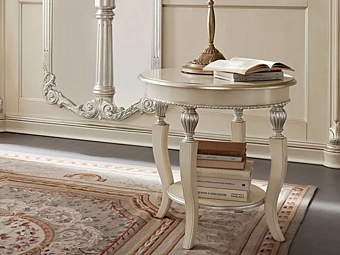 Круглый боковой столик из дерева для гостиной MODENESE GASTONE 13653 фабрика MODENESE GASTONE из Италии