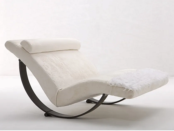 Шезлонг с обитой спинкой из ткани GIOVANNETTI Gabbiano фабрика GIOVANNETTI из Италии. Фото №2