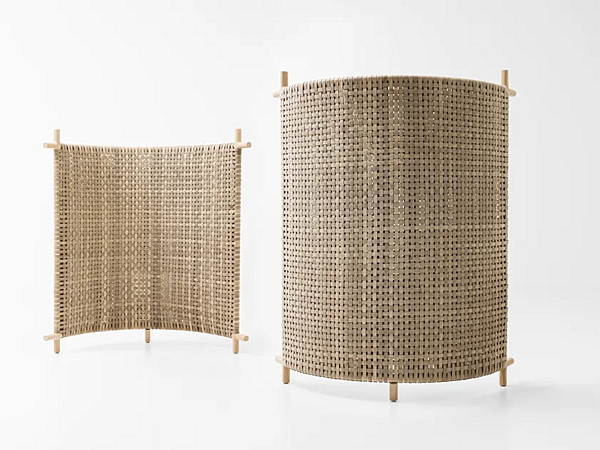 Садовая перегородка из дерева с тканевой обивкой PAOLA LENTI Kiori CA216G, CA216H фабрика PAOLA LENTI из Италии. Фото №1